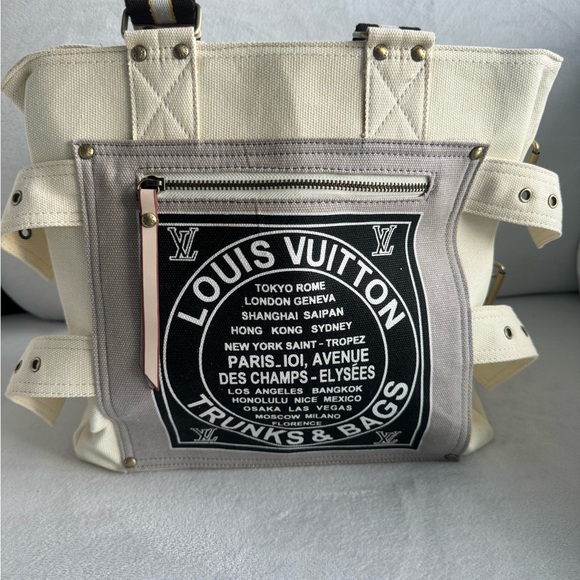 LV Globe Shoppers Cabas Canvas tote bag - Picture 8 of 8